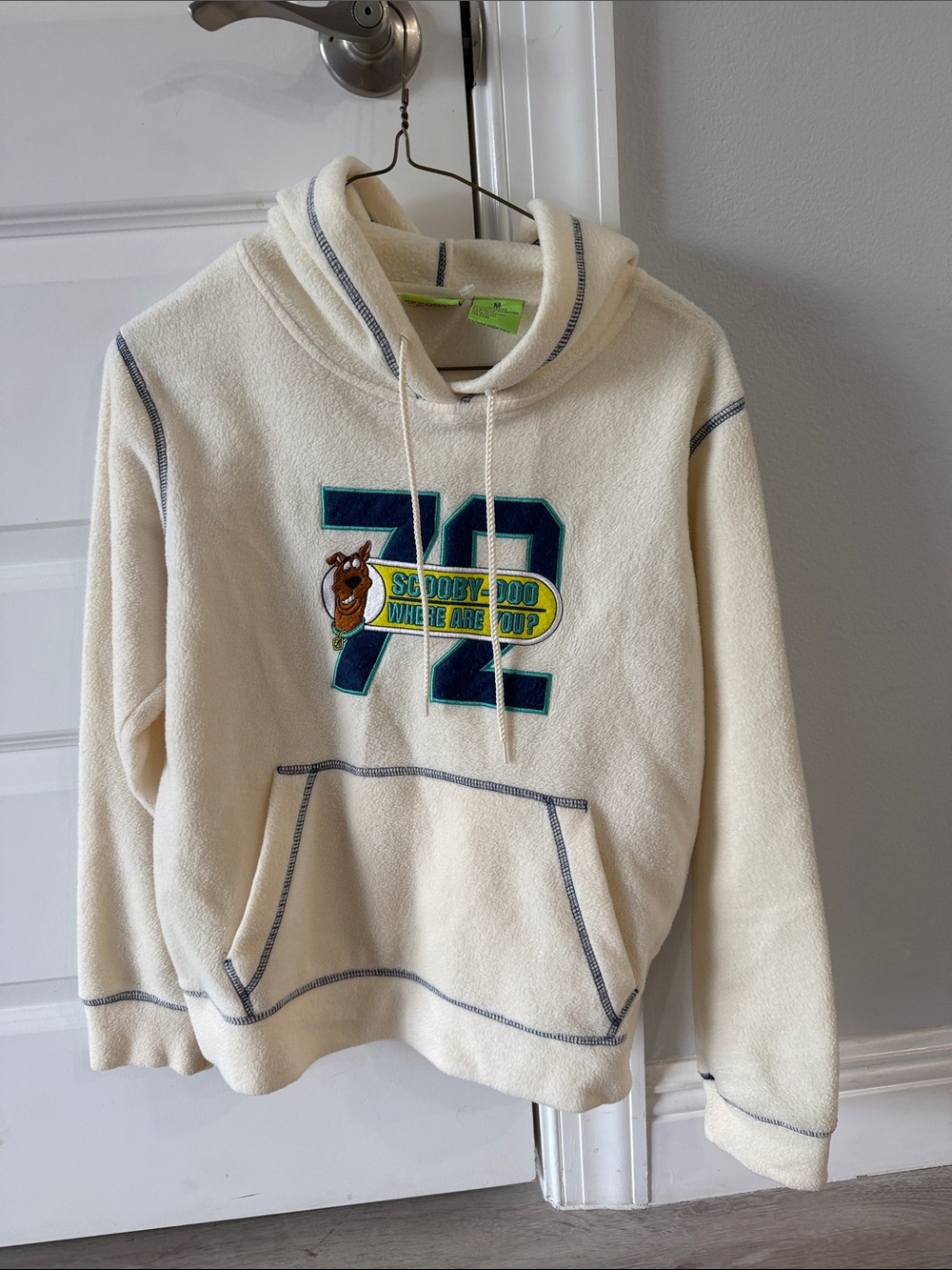 Vintage 2003 Scooby-Doo Cartoon Network Fleece Hoodie Size M Y2K